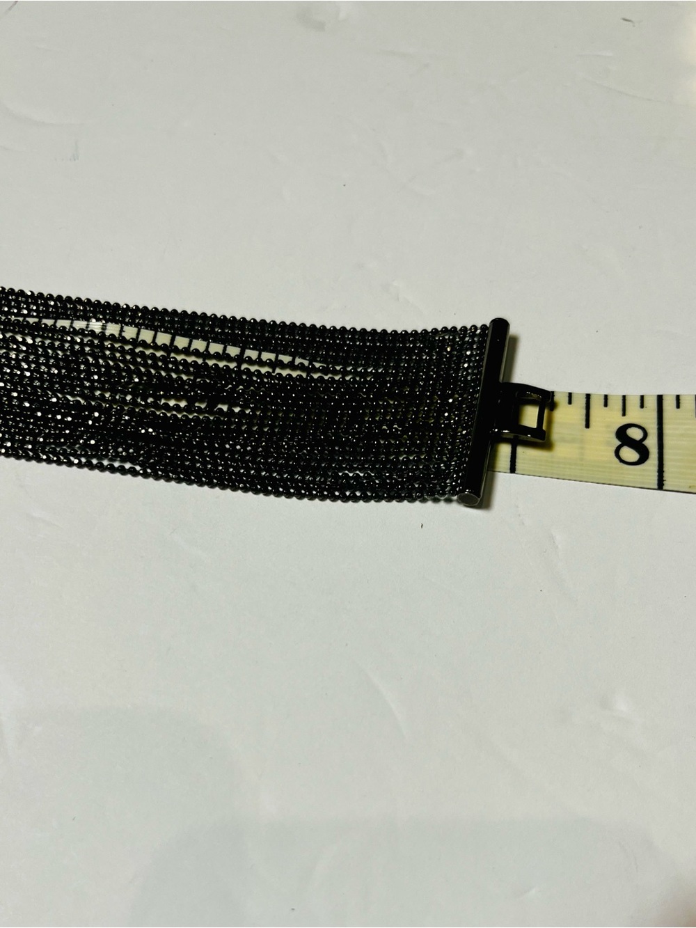 Women Multi-Row Gunmetal Mesh Cuff Bracelet $25 - Picture 8 of 8